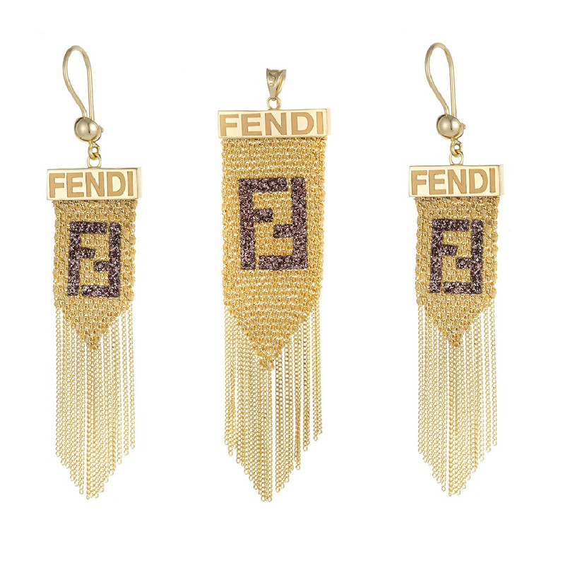 خرید و قیمت نیم ست طلا 18 عیار زنانه جواهری حقانی مدل شال کد 03