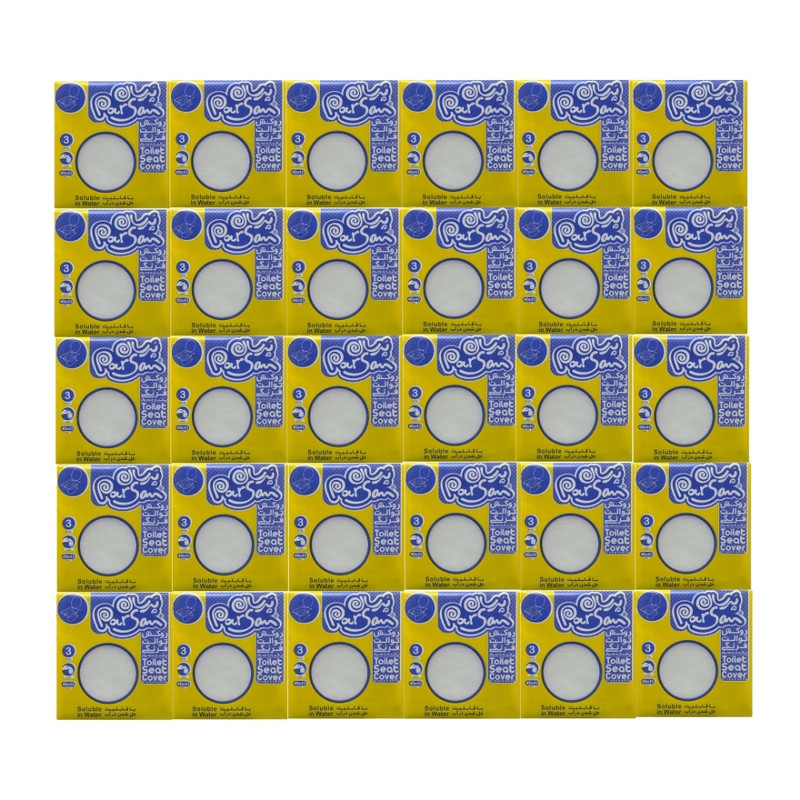 خرید و قیمت روکش توالت فرنگی یکبار مصرف پرسان مدل قابل حل در آب مجموعه ۳۰عددی