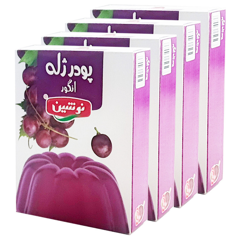 پودر ژله انگور نوشین - 100 گرم مجموعه 4 عددی