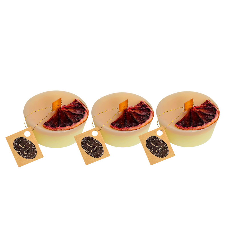 شمع دست ساز دل تافته مدل Del_CA08 مجموعه سه عددی