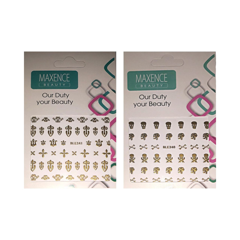 استیکر طراحی ناخن مکسنس مدل F235 مجموعه 2 عددی