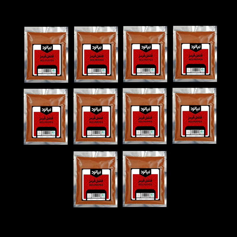 پودر فلفل قرمز زبانزد - 100 گرم بسته 10 عددی