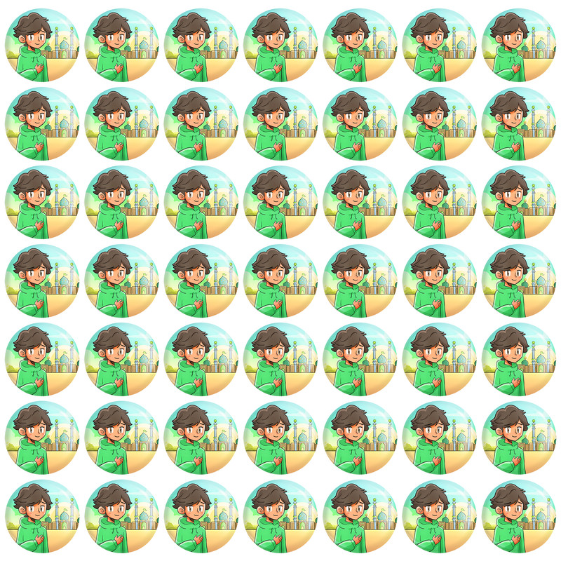 خرید و قیمت مگنت خندالو طرح کودکانه میلاد امام زمان نیمه شعبان کد 25524 بسته 49 عددی