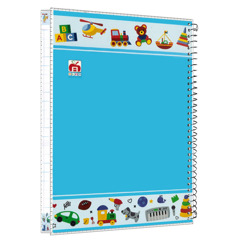 دفتر 100 برگ آلما مدل کارتونی جلد دار طرح کارتونی کد 7185