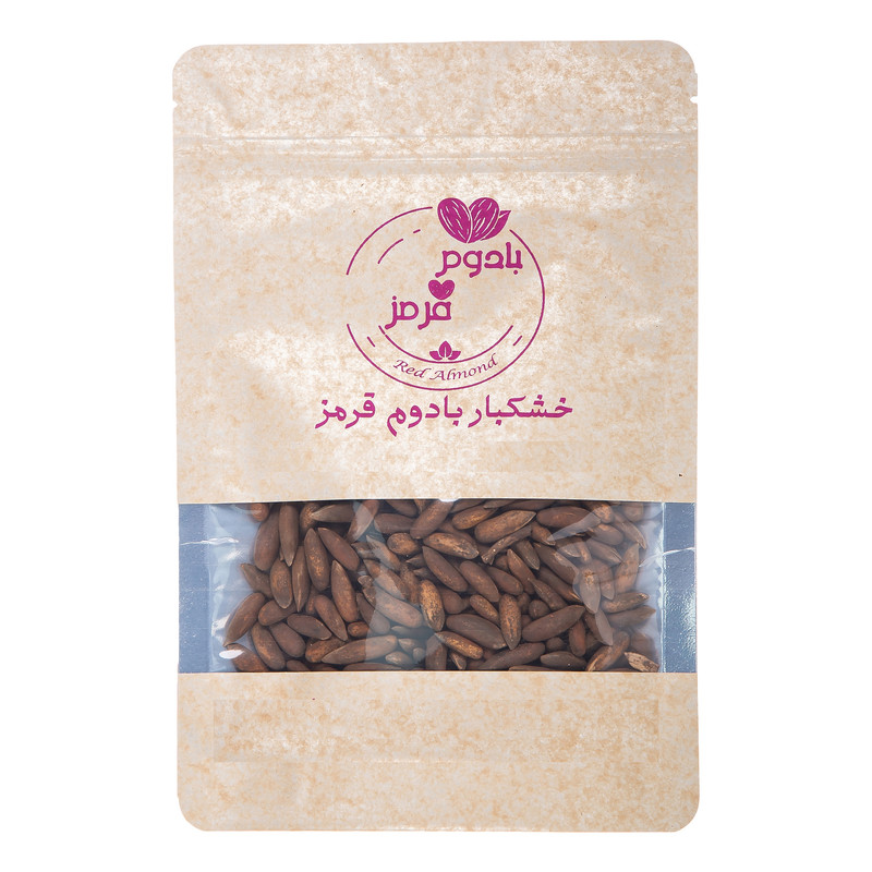 تخمه چلغوز بادوم قرمز نمکدون - 500 گرم