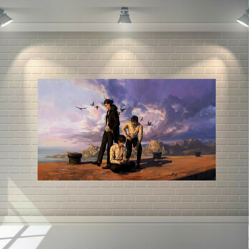 استیکر دیواری طرح انیمه ات آن تایتان مدل SDA1846