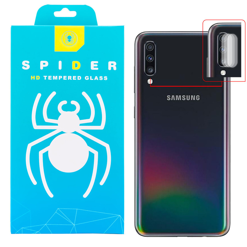محافظ لنز دوربین اسپایدر مدل GC-2000 مناسب برای گوشی موبایل سامسونگ Galaxy A70 بسته سه عددی