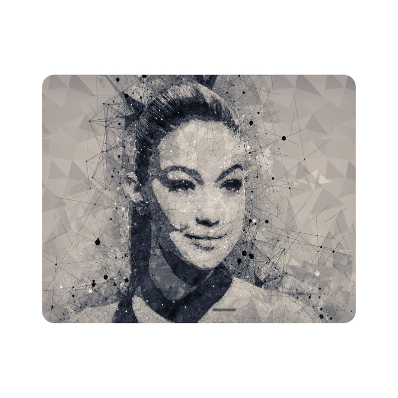 ماوس پد اطلس آبی طرح پرتره جیجی حدید مدل T1362