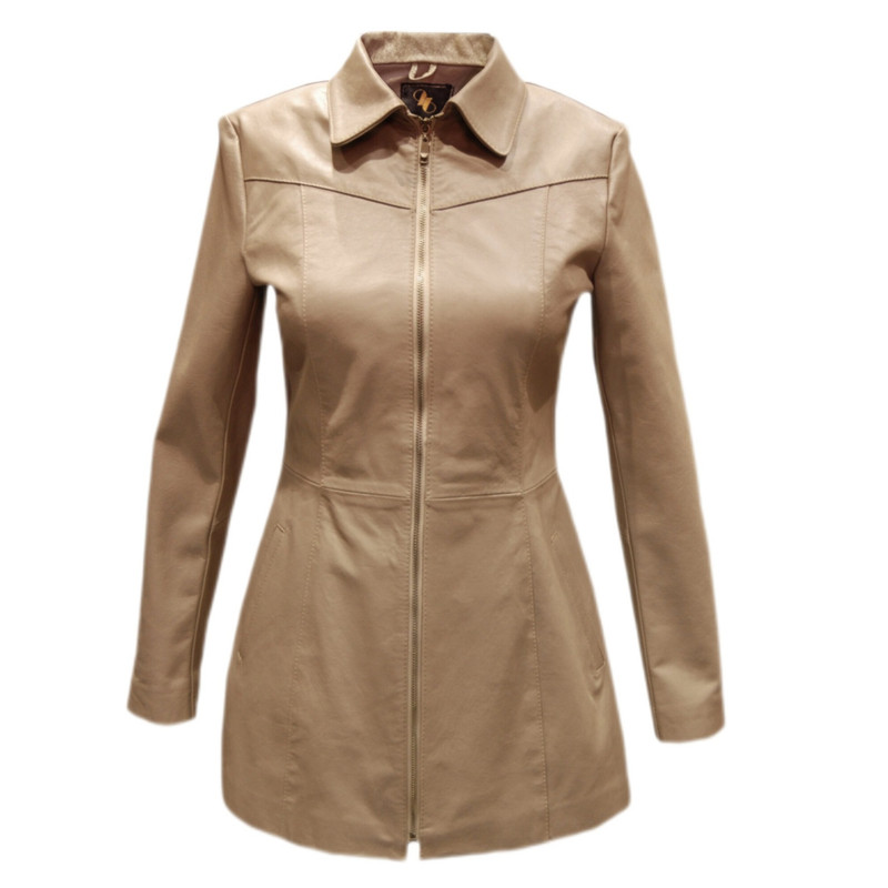 خرید و قیمت کت چرم زنانه مدل T57 کد 14018