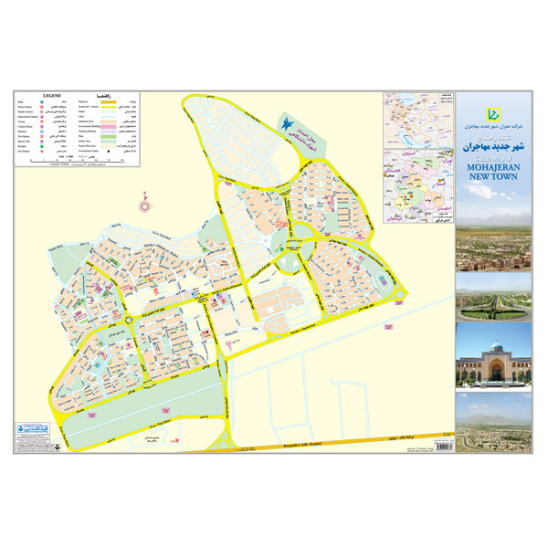 نقشه گیتاشناسی مدل سیاحتی و گردشگری شهر محاجران کد 456