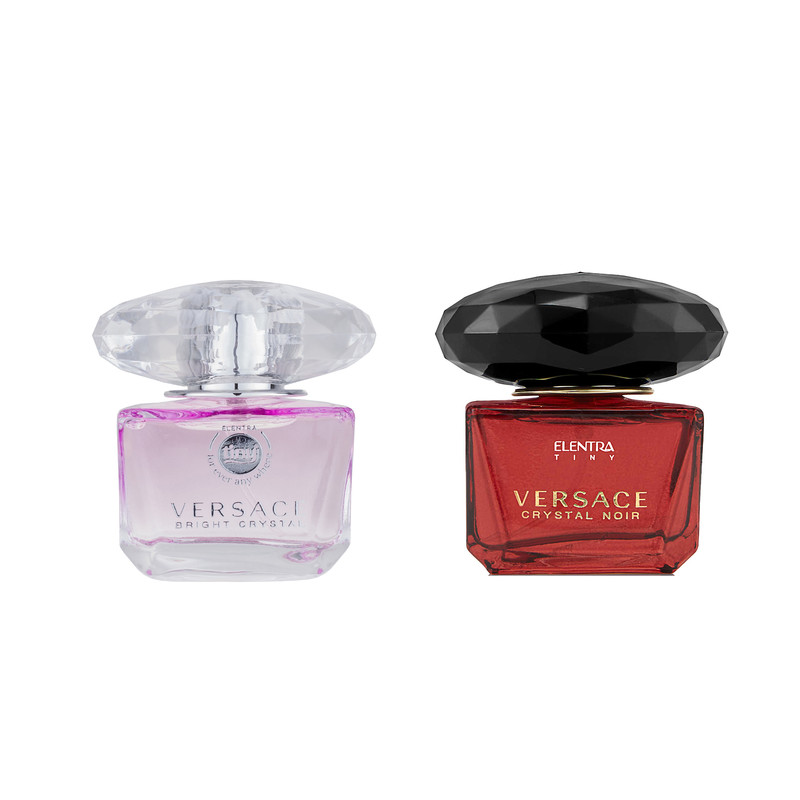 عطر جیبی زنانه النترا تاینی مدل Crystal Noir حجم 30 میل لیتر به همراه عطر جیبی زنانه النترا تاینی مدل Bright Crystal حجم 30 میلی لیتر