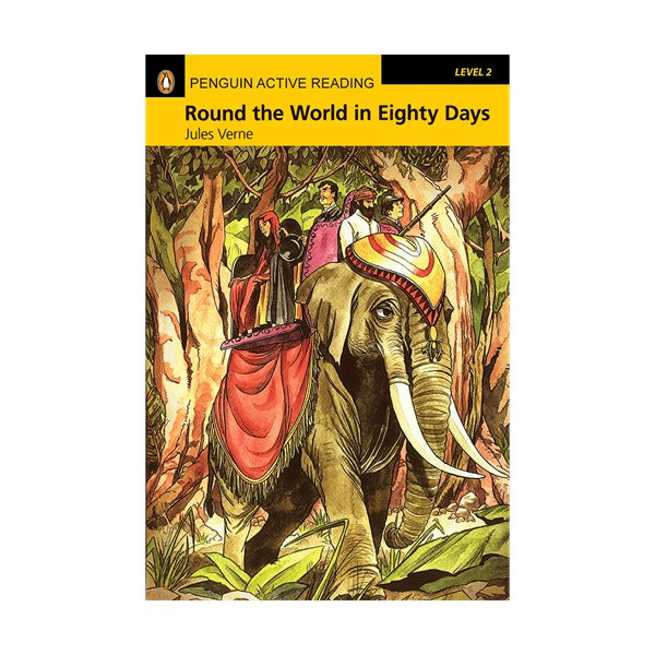 کتاب Penguin Active Reading 2 Round the World in Eighty Days اثر Jules Verne انتشارات جنگل