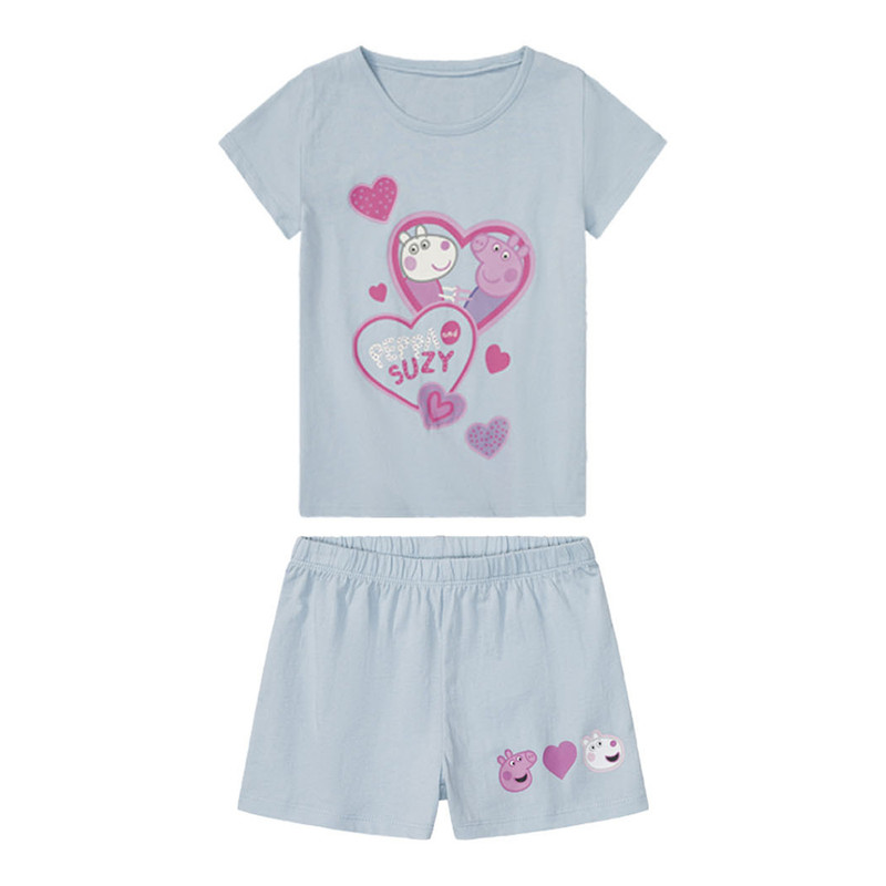 خرید و قیمت ست تی شرت و شلوارک دخترانه پپا پیگ مدل AT400