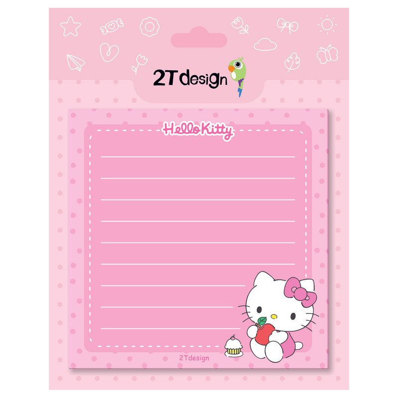 کاغذ یادداشت طوطی دیزاین مدل نوت پد طرح هلو کیتی کد NP-12