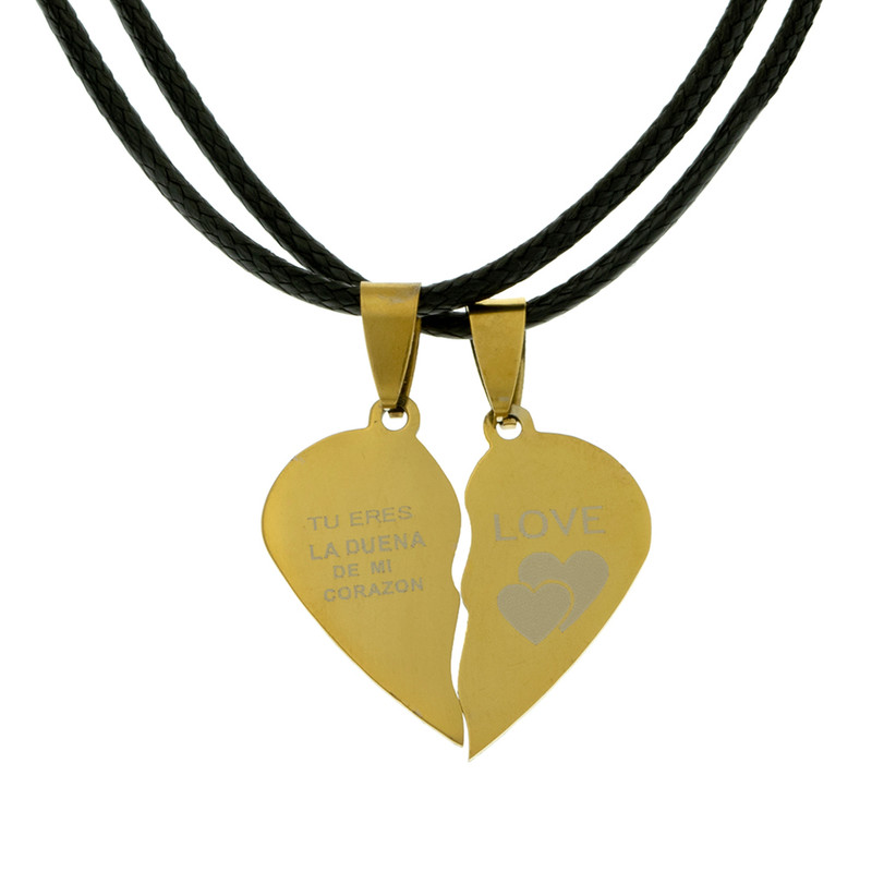 گردنبند برانت طرح عشق به زبان اسپانیایی مجموعه 2 عددی