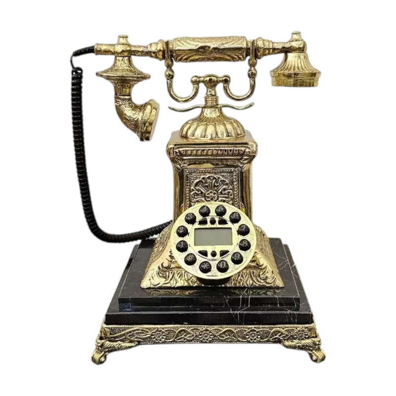 تلفن برنجی رومیزی مدل کلاسیک کد H-1294