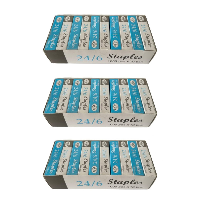 سوزن منگنه استپلس مدل SH سایز 24/6 بسته 30000 عددی