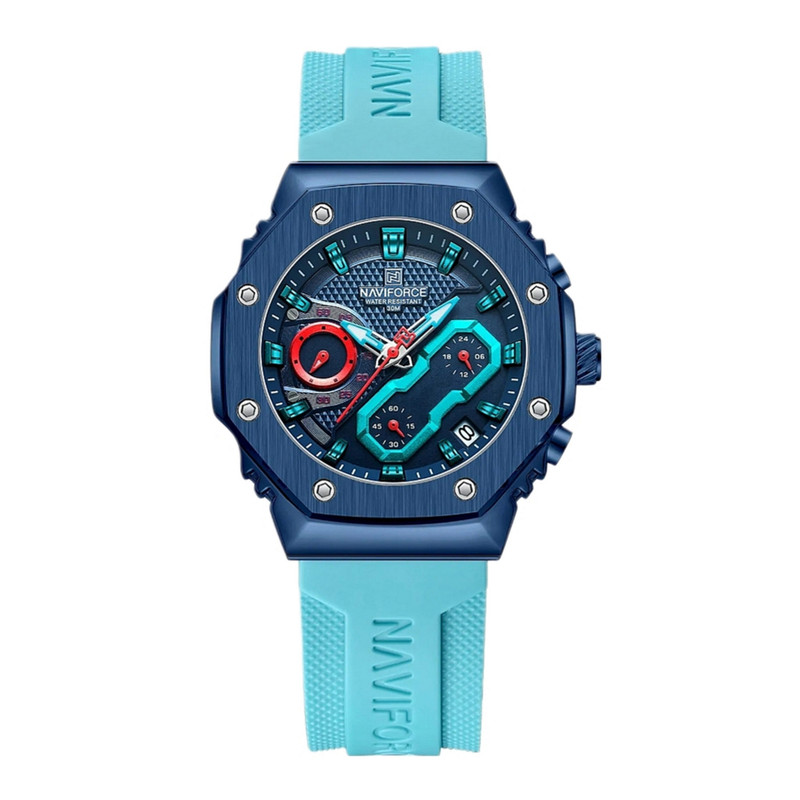 خرید و قیمت ساعت مچی عقربه ای نیوی فورس مدل سه موتوره فول تایم