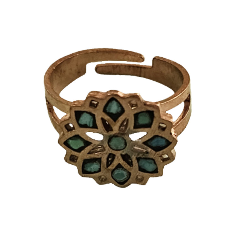 انگشتر دستساز زنانه مدل فیروزه کوب کد S312