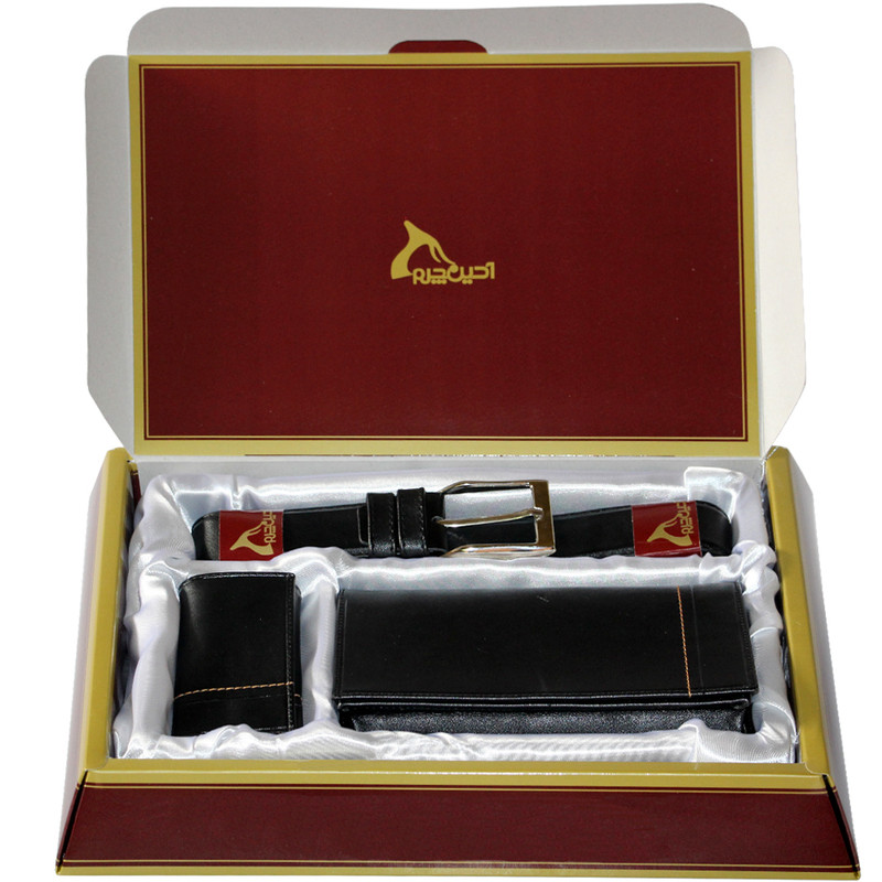 خرید و قیمت ست هدیه مردانه چرم بارز مدل DS3.M