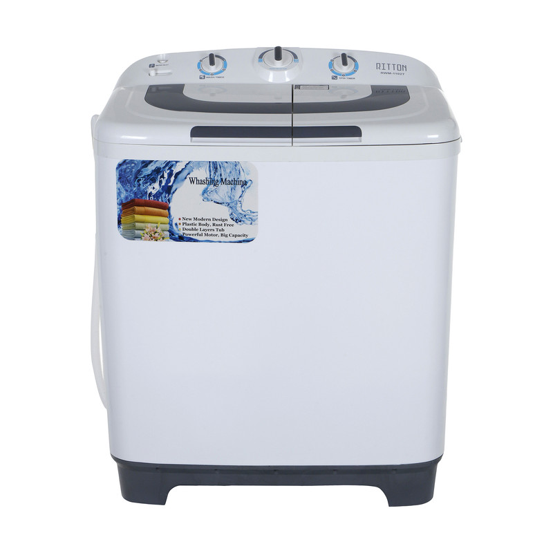 خرید و قیمت ماشین لباسشویی دو قلو ریتون مدل RWM-1102T ظرفیت 10.5 کیلوگرم