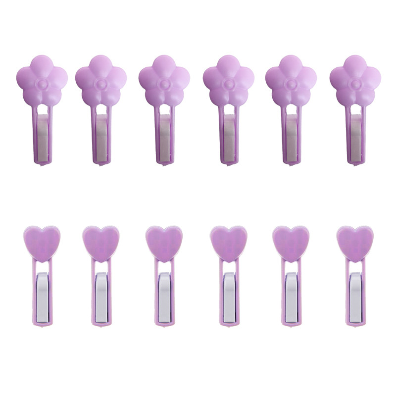 خرید و قیمت گیره لباس مدل قلب و گل کد 089 بسته 12 عددی