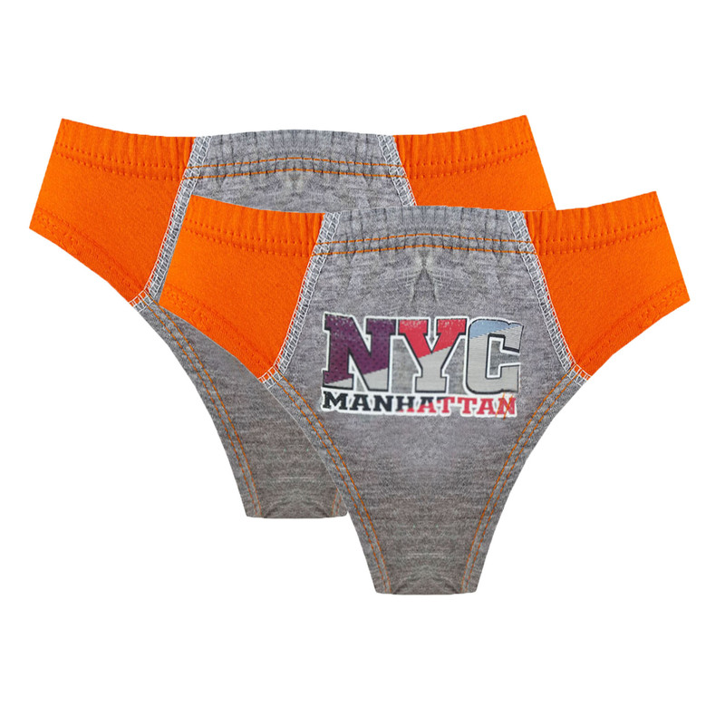 خرید و قیمت شورت پسرانه غوغا مدل اسلیپ ملانژ mn-0170-NAR بسته 2 عددی