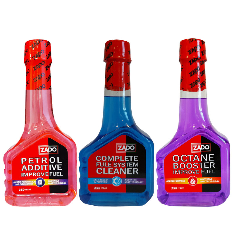 مکمل سوخت و اکتان بوستر و پاک کننده انژکتور زادو مدل 1001 حجم 250 میلی لیتر بسته 3 عددی