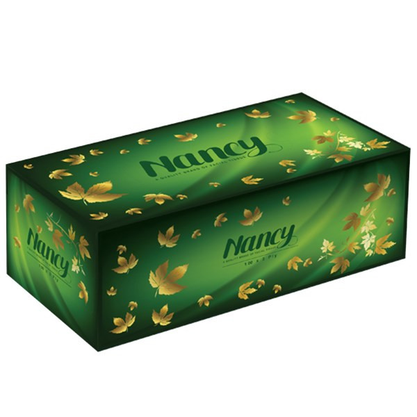 دستمال کاغذی نانسی طرح زمرد بسته 100 برگ