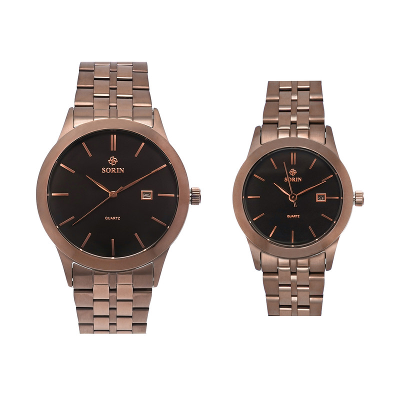 ست ساعت مچی عقربه ای زنانه و مردانه سورین مدل GL1069J-SG10G