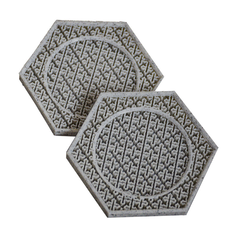 خرید و قیمت زیر لیوانی مدل شش ضلعی برف بسته دو عددی