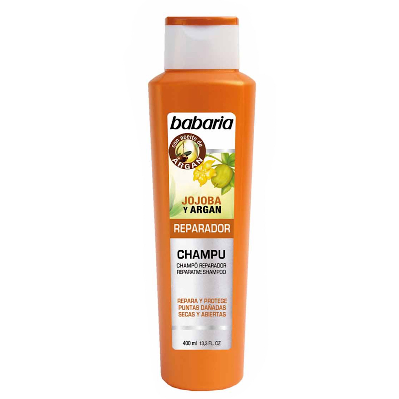 شامپو تقویت کننده مو باباریا مدل Jojoba argan حجم 400 میلی لیتر