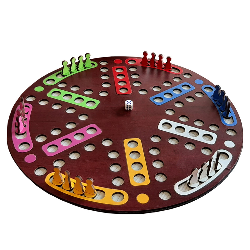 بازی فکری منچ و شطرنج مدل شش نفره کد 1