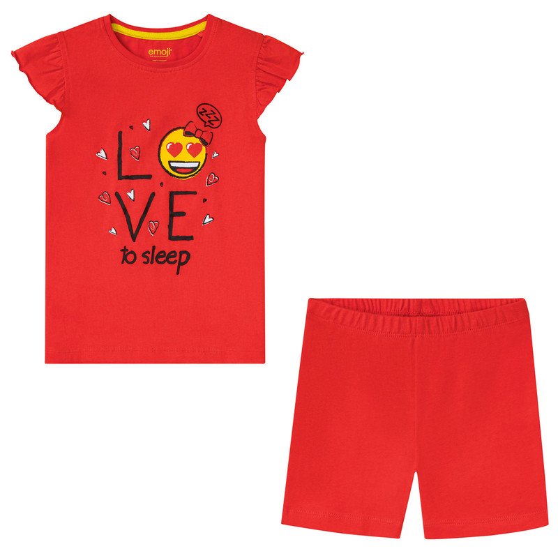 خرید و قیمت ست تاپ و شلوارک دخترانه لوپیلو مدل ایموجی