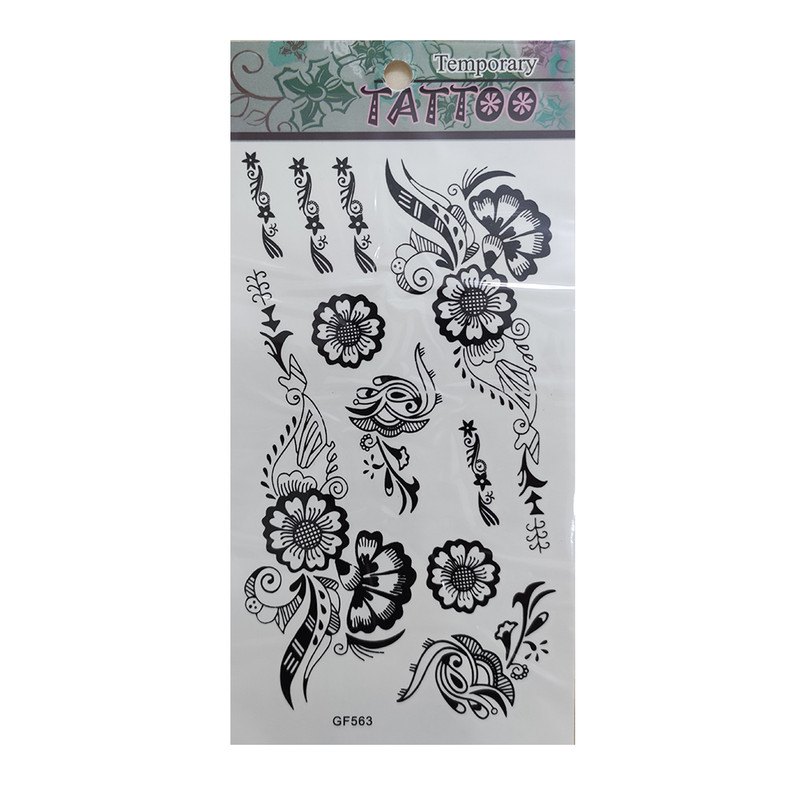 خرید و قیمت تتو موقت طرح گل کد 44