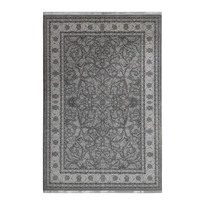 فرش ماشینی بزرگمهر کد 77001 زمینه دودی