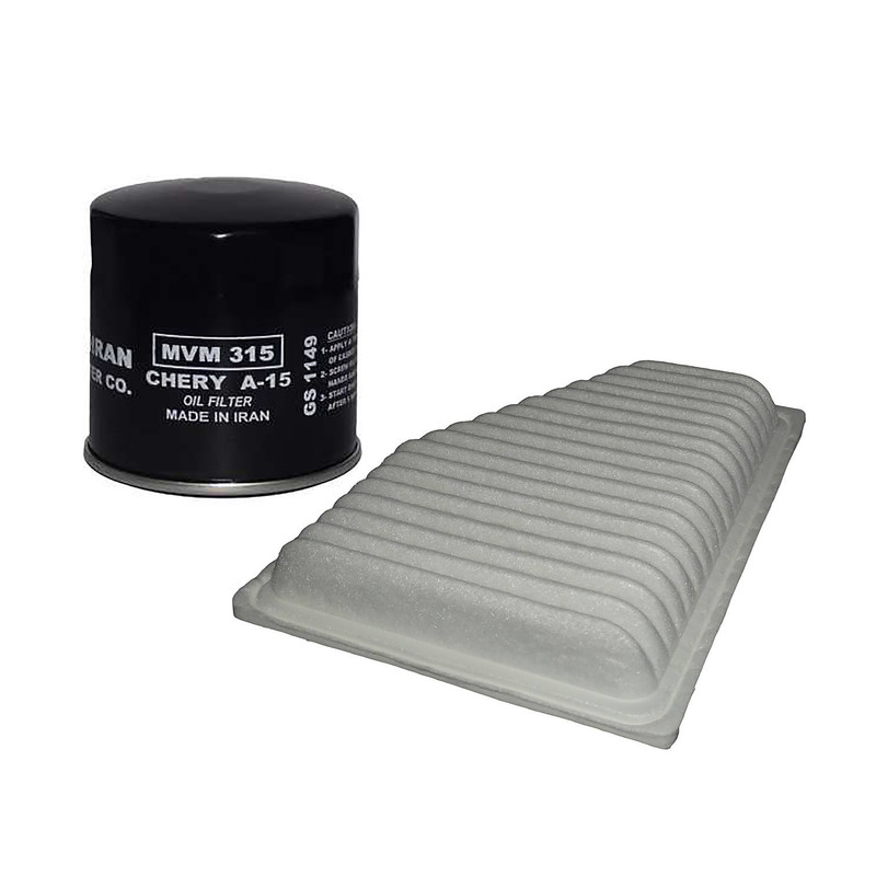 فیلتر روغن خودرو بهران فیلتر مدل 1413/GL1149 مناسب برای ام وی ام 315 به همراه فیلتر هوا