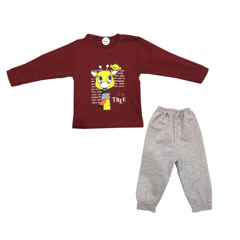 ست تی شرت و شلوار بچگانه تروسکان مدل Zarafe