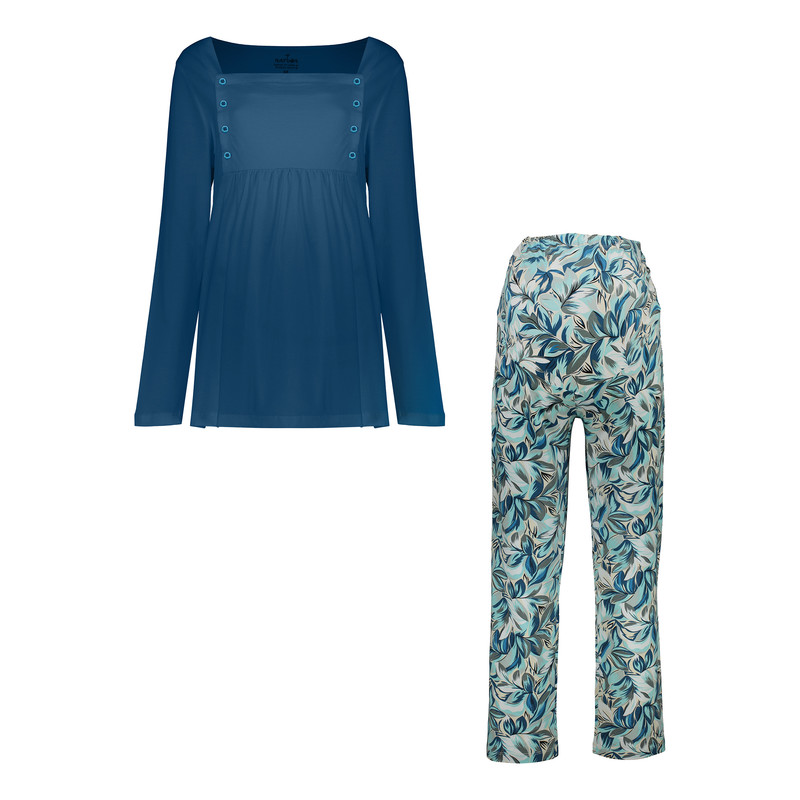 ست تیشرت و شلوار بارداری ناربن مدل 15211104 رنگ آبی