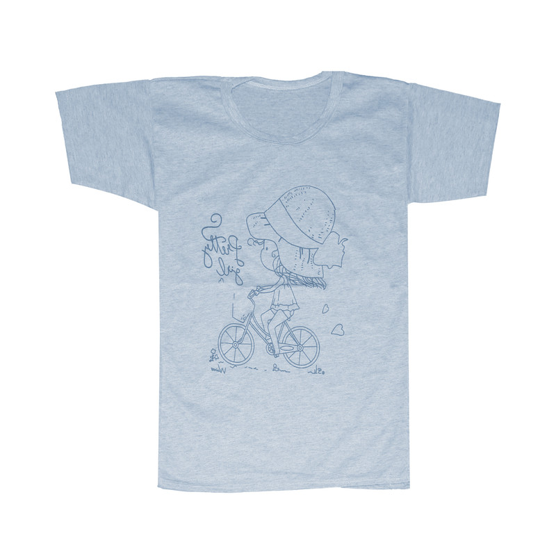 تی شرت آستین کوتاه دخترانه مدل GL-BL