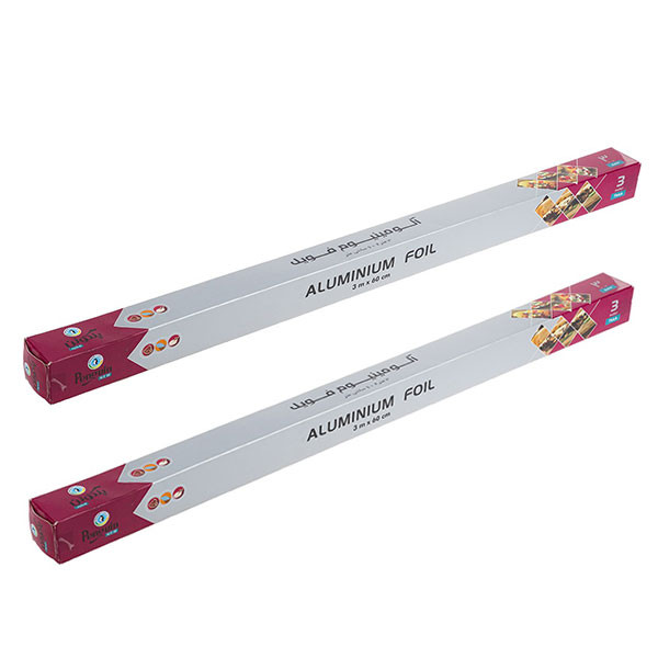 فویل آلومینیوم پنگوین مدل R2 رول 3 متری بسته دو عددی