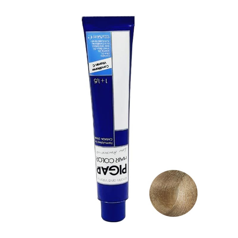 رنگ مو پیگار شماره 12.8 حجم 100 میلی لیتر رنگ سوپر پلاتین بژ