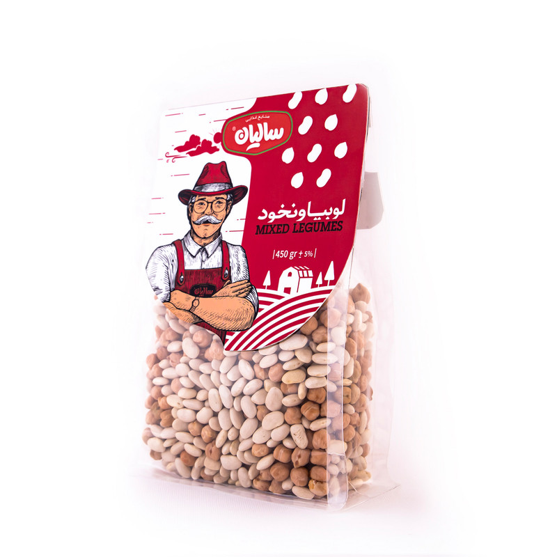 خرید و قیمت نخود و لوبیا صنایع غذایی سالیان - 450 گرم