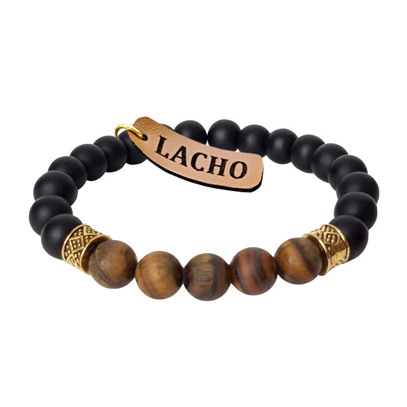 دستبند مردانه لاچو مدل چشم ببر کد CH-SM