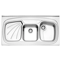 سینک ظرفشویی استیل البرز فانتزی مدل 614 روکار 