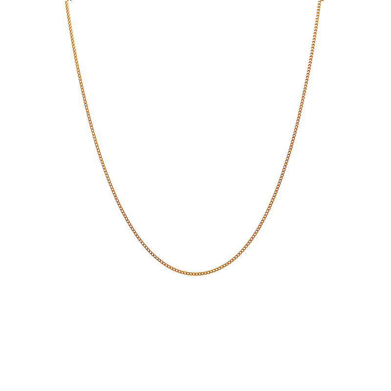 زنجیر طلا 18 عیار زنانه مدوپد مدل کارتیر ماشین بافت CM کد ZB10055