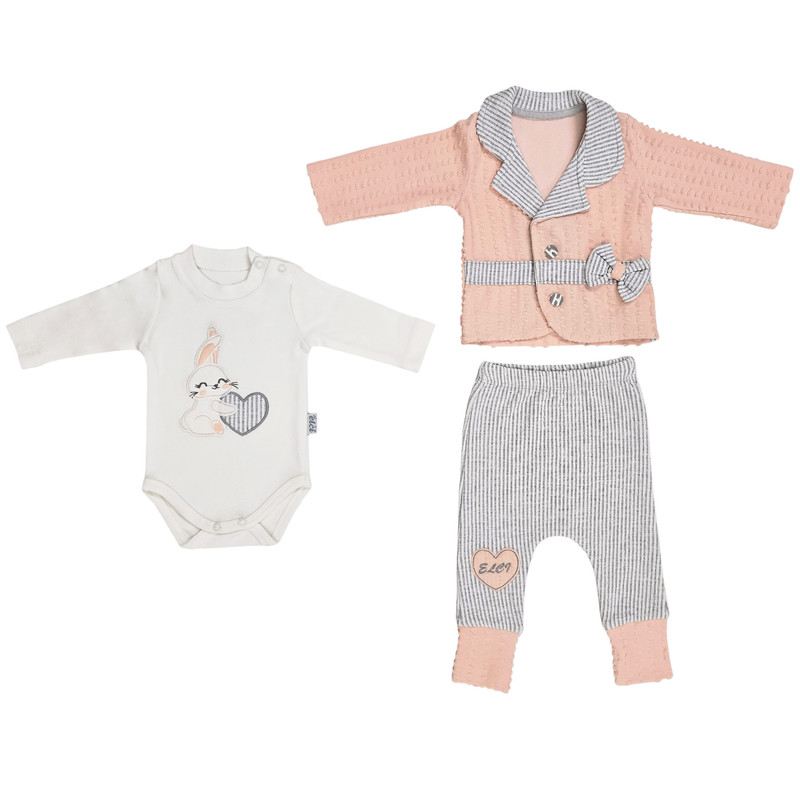 خرید و قیمت ست سه تکه نوزادی لوپیلو مدل پاپیون کد 2025