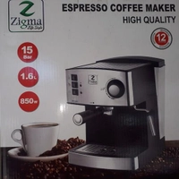 اسپرسوساز زیگما 15 بار 850 وات قابل تهیه انواع قهوه کاپوچینو 