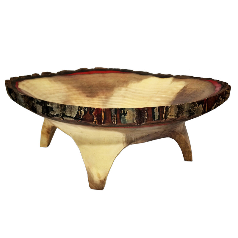 خرید و قیمت شیرینی خوری چوبی مدل جام روستیک