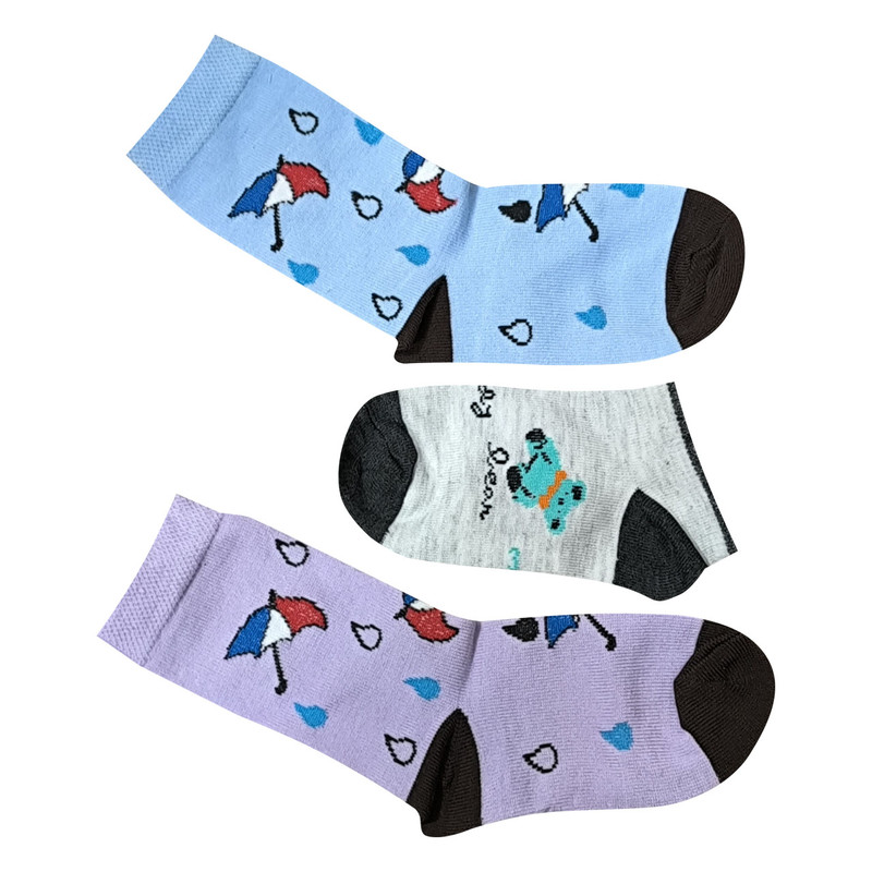 خرید و قیمت جوراب دخترانه کد 58 مجموعه 3 عددی